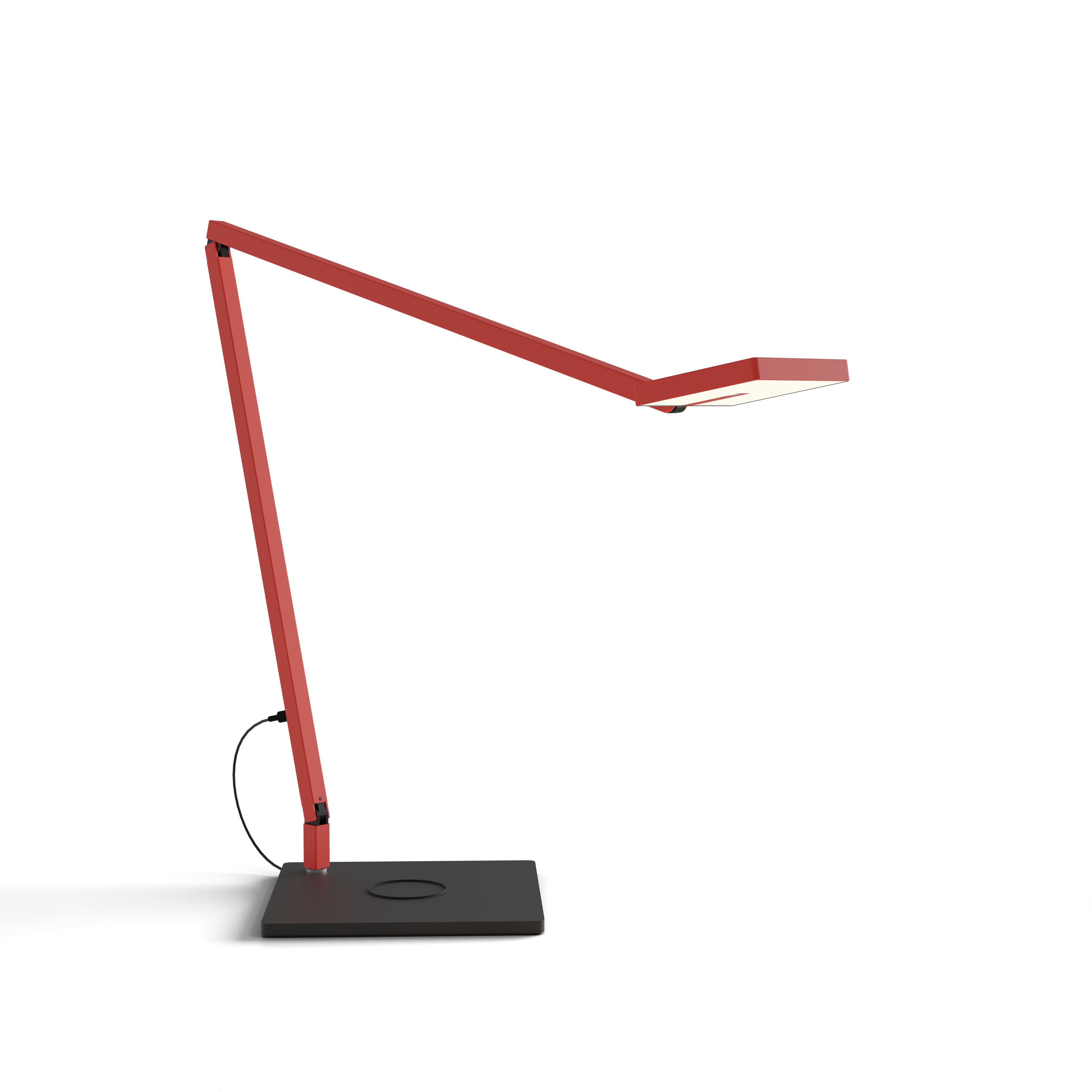 Focaccia 18.25 inch 7.00 watt Matte Fire Red Desk Lamp Portable Light